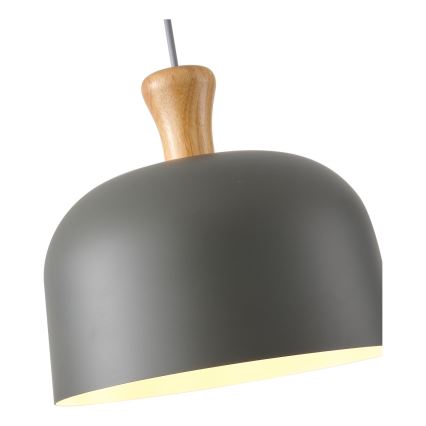 Lampadario a sospensione con filo 1xE27/15W/230V grigio
