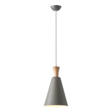 Lampadario a sospensione con filo 1xE27/15W/230V grigio