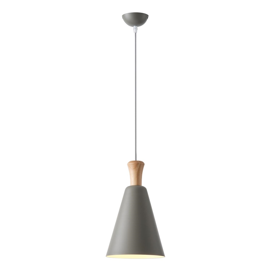 Lampadario a sospensione con filo 1xE27/15W/230V grigio
