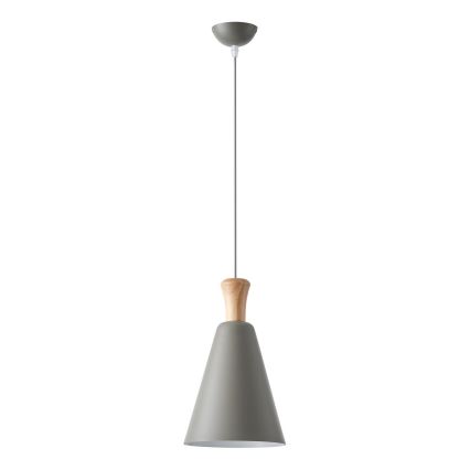 Lampadario a sospensione con filo 1xE27/15W/230V grigio
