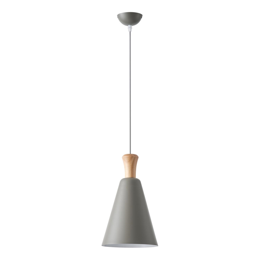 Lampadario a sospensione con filo 1xE27/15W/230V grigio