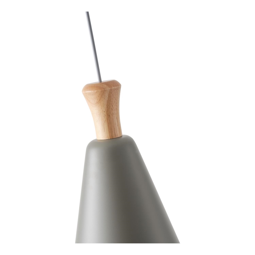Lampadario a sospensione con filo 1xE27/15W/230V grigio