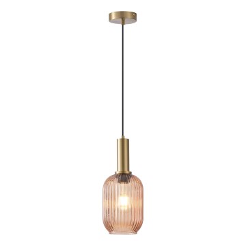 Lampadario a sospensione con filo 1xE27/15W/230V marrone pr. 13 cm