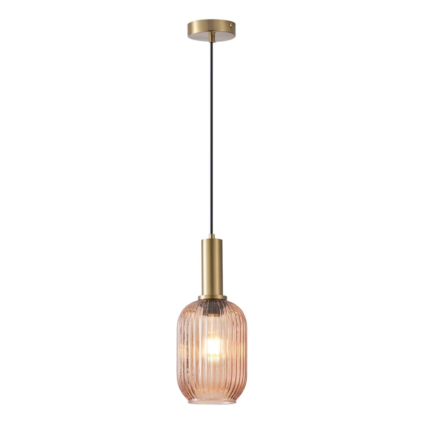 Lampadario a sospensione con filo 1xE27/15W/230V marrone pr. 13 cm