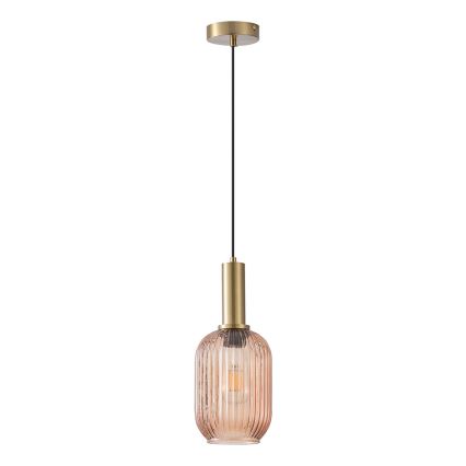 Lampadario a sospensione con filo 1xE27/15W/230V marrone pr. 13 cm