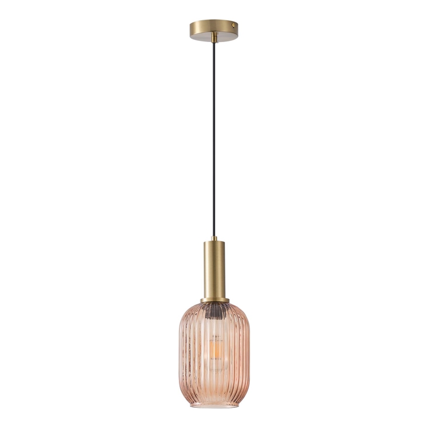 Lampadario a sospensione con filo 1xE27/15W/230V marrone pr. 13 cm