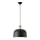 Lampadario a sospensione con filo 1xE27/15W/230V nero