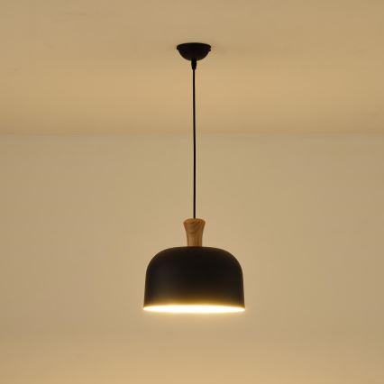 Lampadario a sospensione con filo 1xE27/15W/230V nero