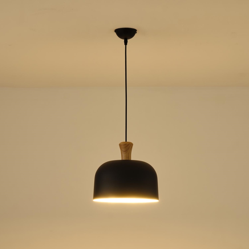 Lampadario a sospensione con filo 1xE27/15W/230V nero