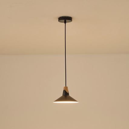 Lampadario a sospensione con filo 1xE27/15W/230V nero
