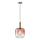 Lampadario a sospensione con filo 1xE27/15W/230V rosso/fumé diametro 20 cm