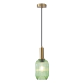 Lampadario a sospensione con filo 1xE27/15W/230V verde 13 cm
