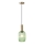 Lampadario a sospensione con filo 1xE27/15W/230V verde 13 cm