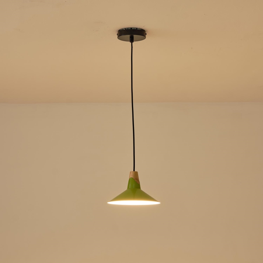 Lampadario a sospensione con filo 1xE27/15W/230V verde