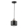 Lampadario a sospensione con filo 1xE27/35W/230V diametro 12 cm nero/oro