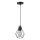 Lampadario a sospensione con filo 1xE27/35W/230V diametro 18 cm nero