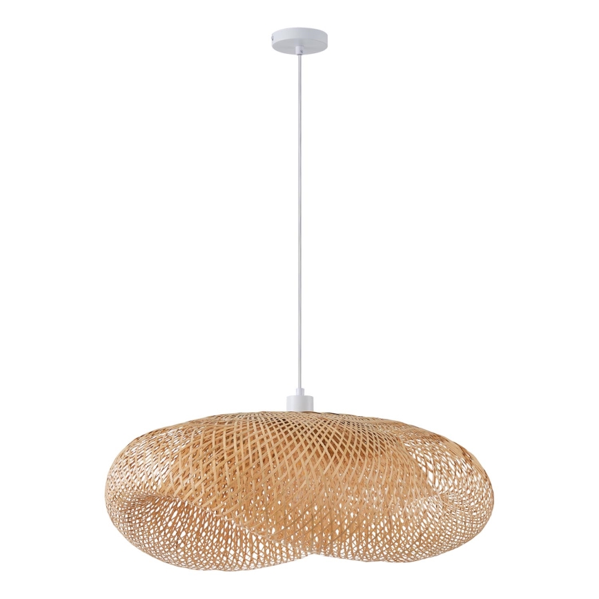 Lampadario a sospensione con filo 1xE27/40W/230V bambù