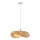 Lampadario a sospensione con filo 1xE27/40W/230V bambù
