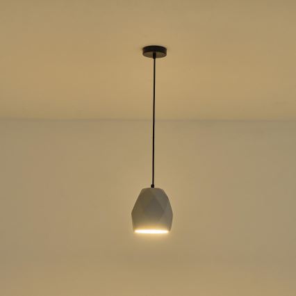 Lampadario a sospensione con filo 1xE27/40W/230V grigio