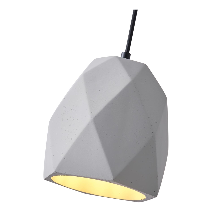 Lampadario a sospensione con filo 1xE27/40W/230V grigio