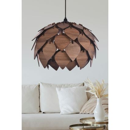 Lampadario a sospensione con filo 1xE27/40W/230V marrone