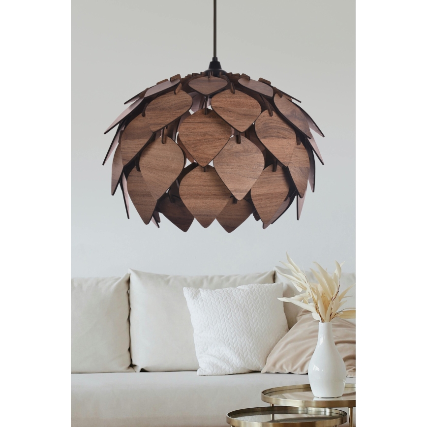 Lampadario a sospensione con filo 1xE27/40W/230V marrone