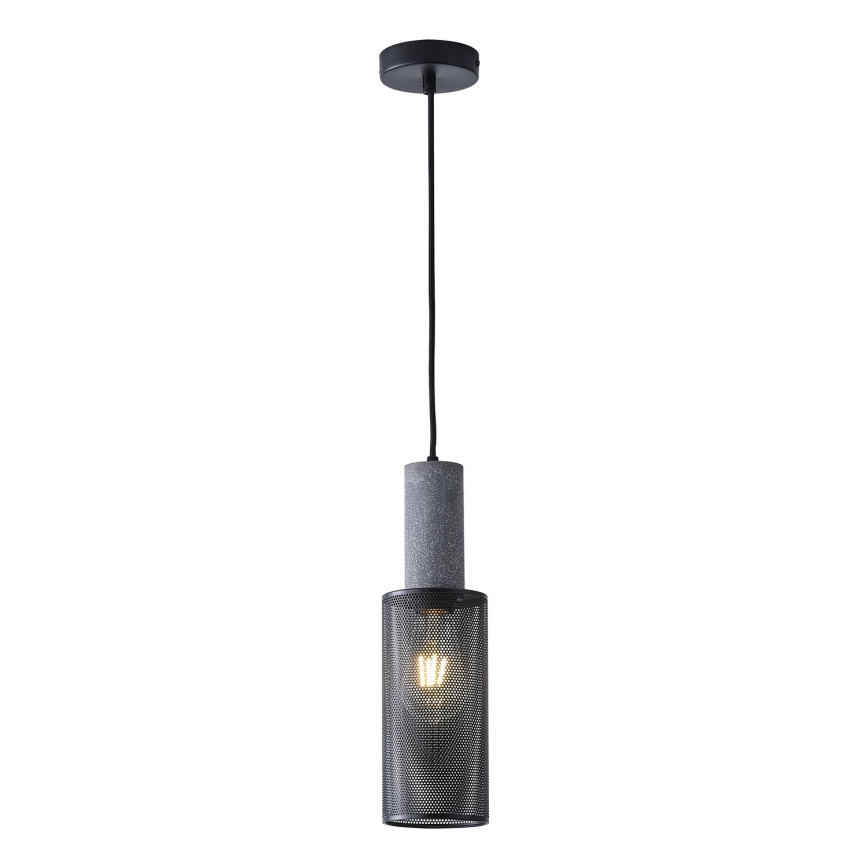 Lampadario a sospensione con filo 1xE27/40W/230V nero