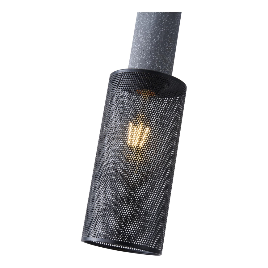 Lampadario a sospensione con filo 1xE27/40W/230V nero