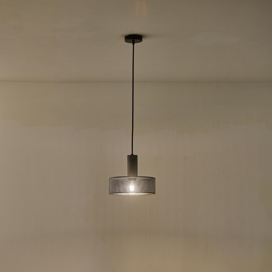 Lampadario a sospensione con filo 1xE27/40W/230V nero