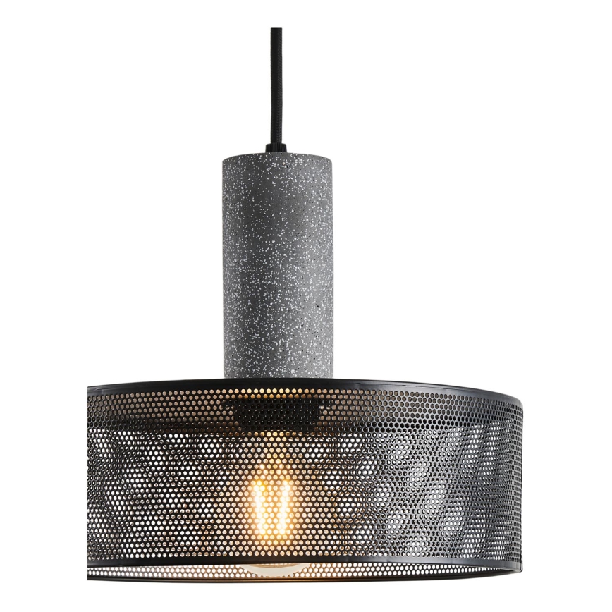 Lampadario a sospensione con filo 1xE27/40W/230V nero
