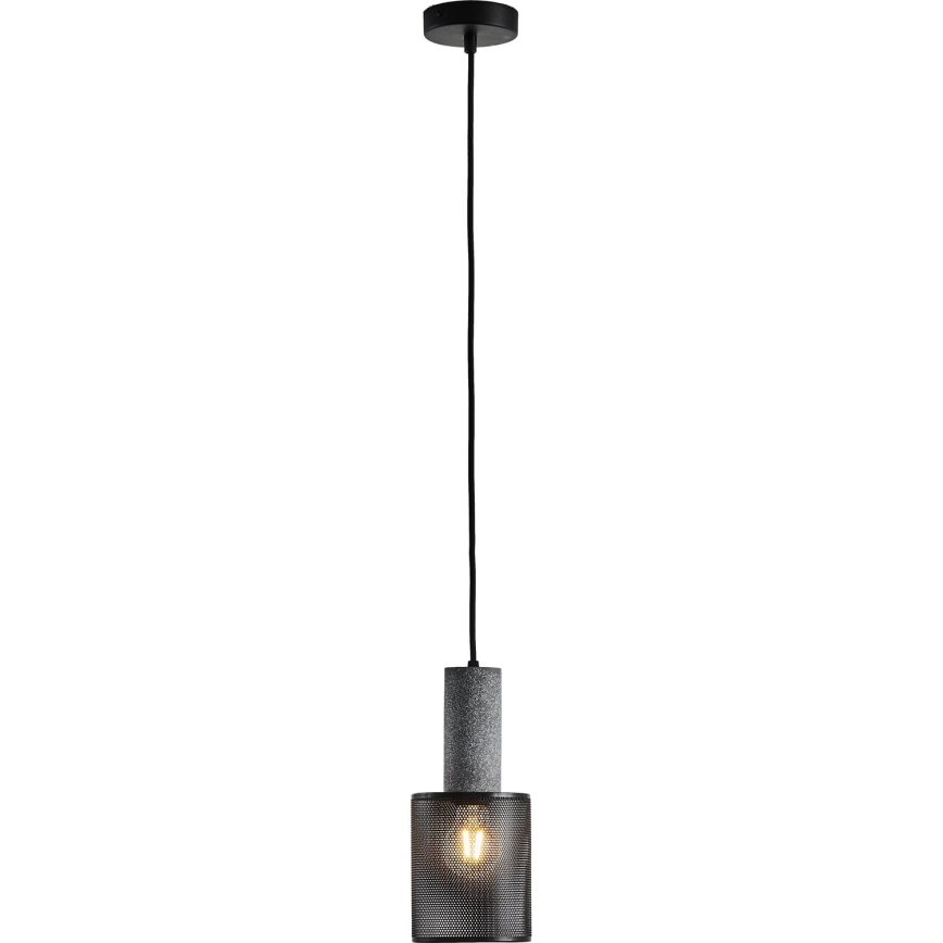 Lampadario a sospensione con filo 1xE27/40W/230V nero
