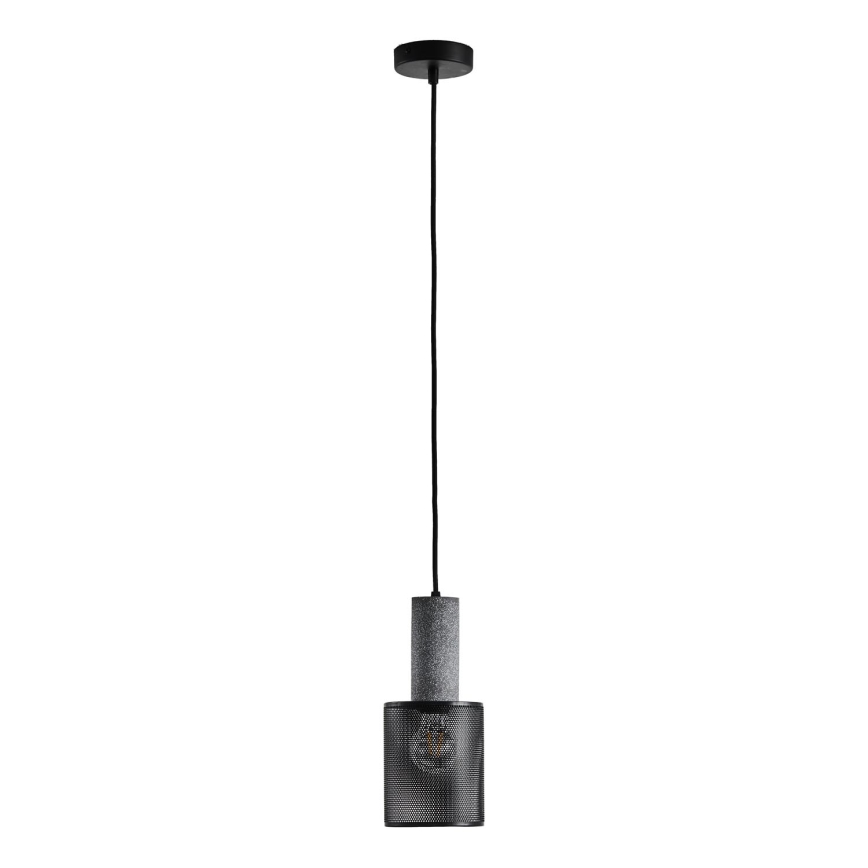 Lampadario a sospensione con filo 1xE27/40W/230V nero