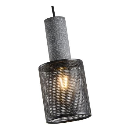 Lampadario a sospensione con filo 1xE27/40W/230V nero