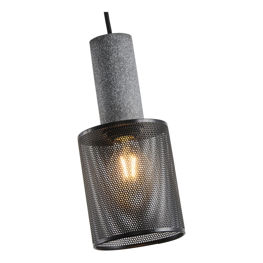 Lampadario a sospensione con filo 1xE27/40W/230V nero