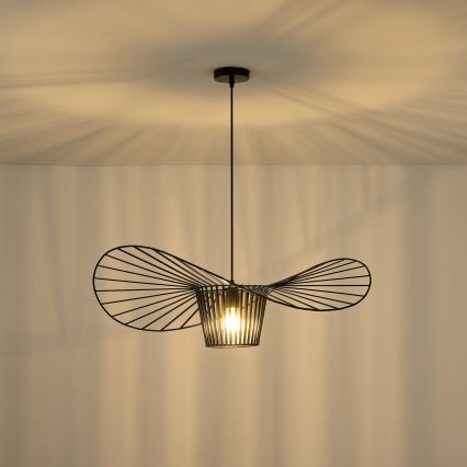 Lampadario a sospensione con filo 1xE27/40W/230V nero