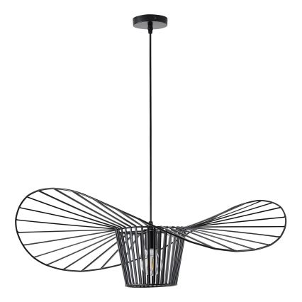 Lampadario a sospensione con filo 1xE27/40W/230V nero