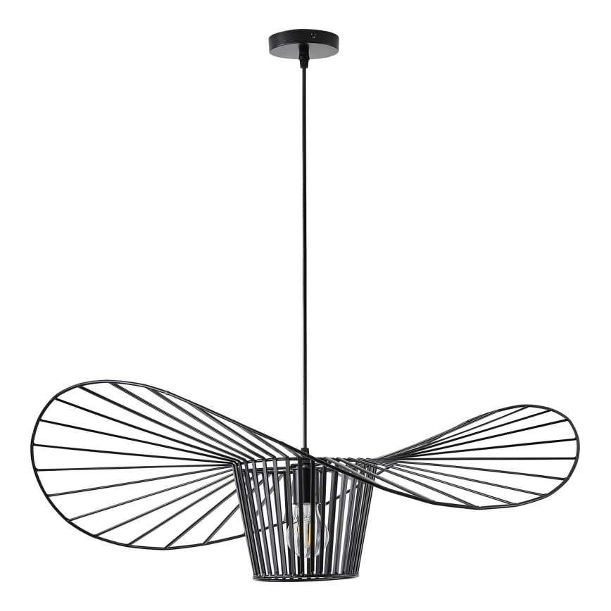 Lampadario a sospensione con filo 1xE27/40W/230V nero
