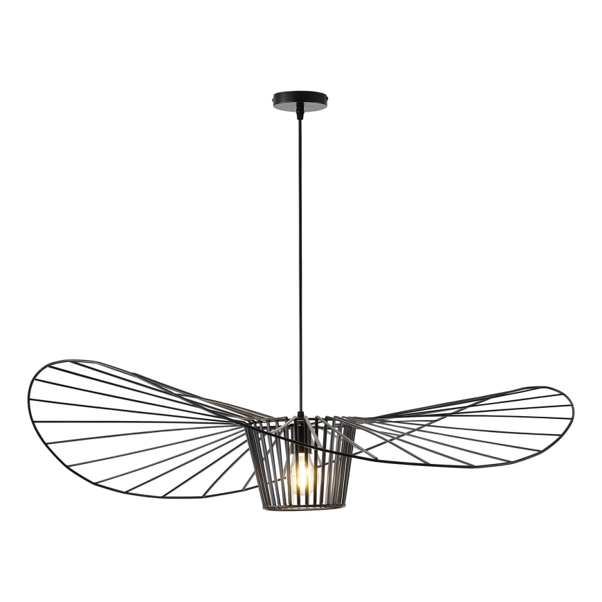 Lampadario a sospensione con filo 1xE27/40W/230V nero