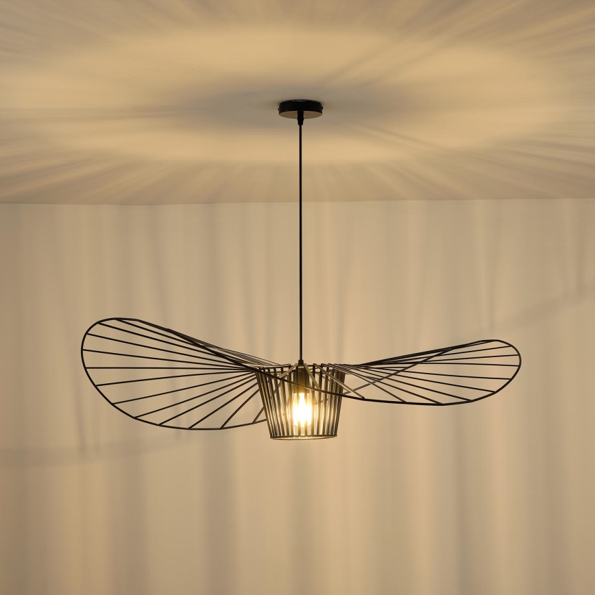 Lampadario a sospensione con filo 1xE27/40W/230V nero