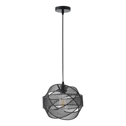 Lampadario a sospensione con filo 1xE27/40W/230V nero
