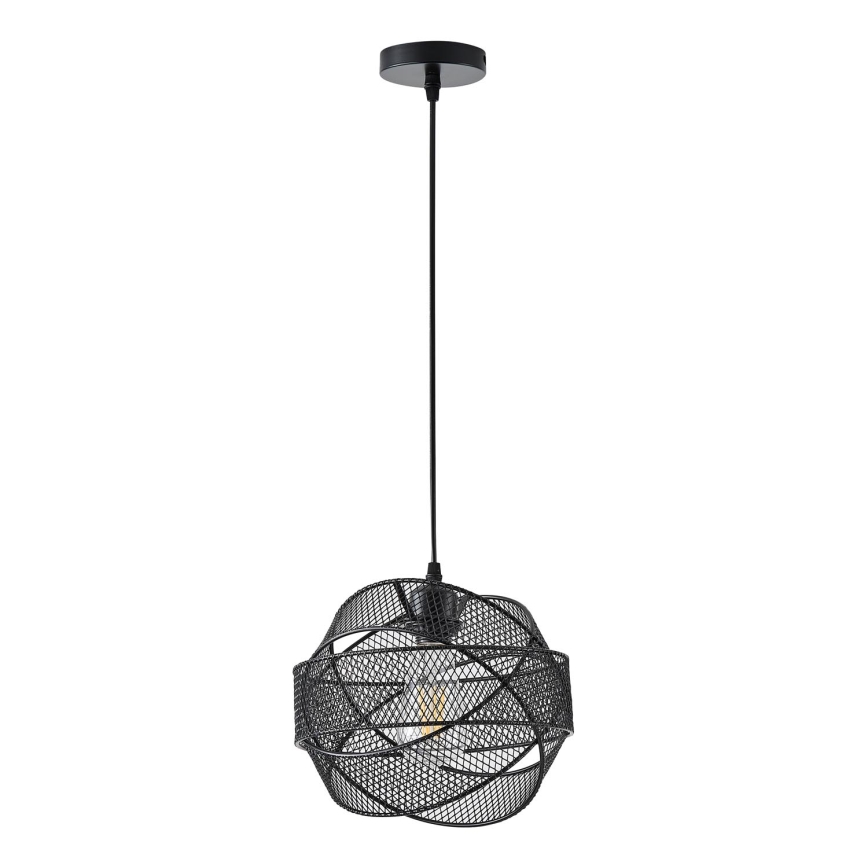 Lampadario a sospensione con filo 1xE27/40W/230V nero
