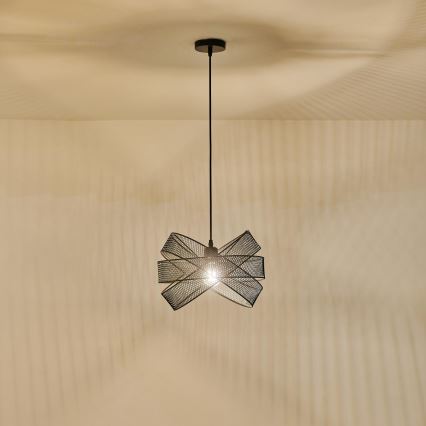 Lampadario a sospensione con filo 1xE27/40W/230V nero