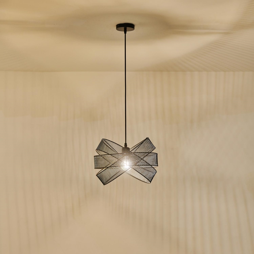 Lampadario a sospensione con filo 1xE27/40W/230V nero