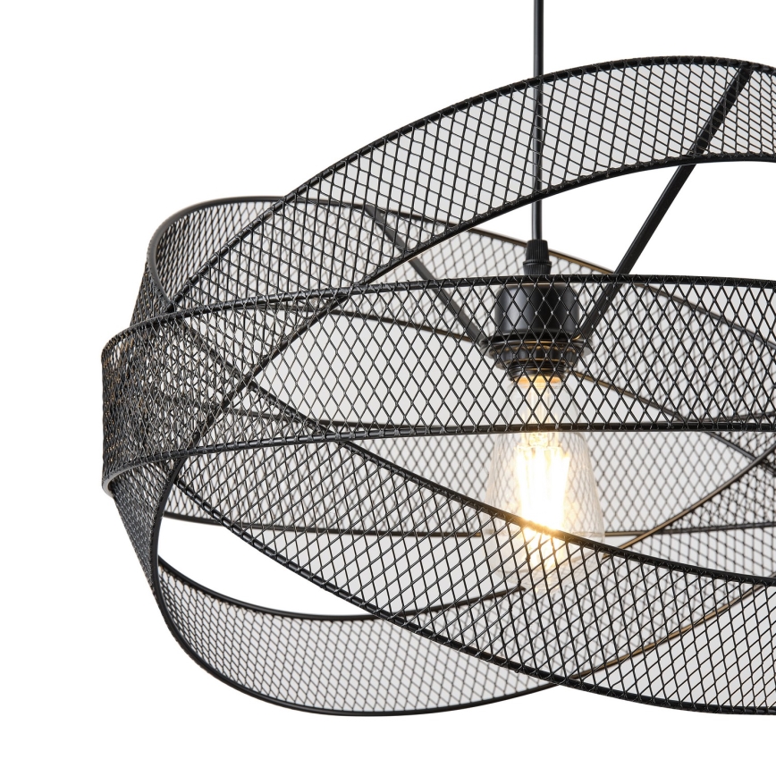 Lampadario a sospensione con filo 1xE27/40W/230V nero