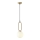 Lampadario a sospensione con filo 1xE27/40W/230V ottone