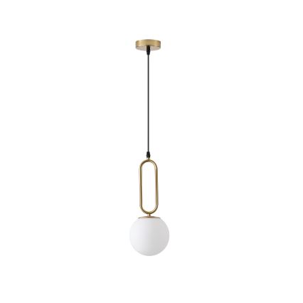 Lampadario a sospensione con filo 1xE27/40W/230V ottone