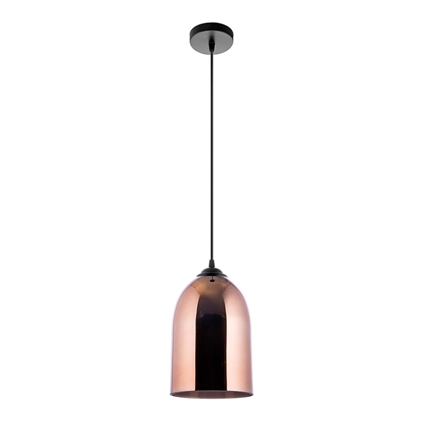 Lampadario a sospensione con filo 1xE27/60W/230V diametro 17 cm rame