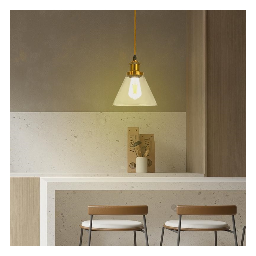 Lampadario a sospensione con filo 1xE27/60W/230V diametro 18,5 cm