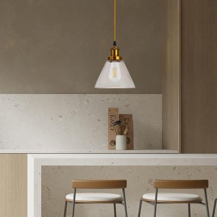 Lampadario a sospensione con filo 1xE27/60W/230V diametro 18,5 cm