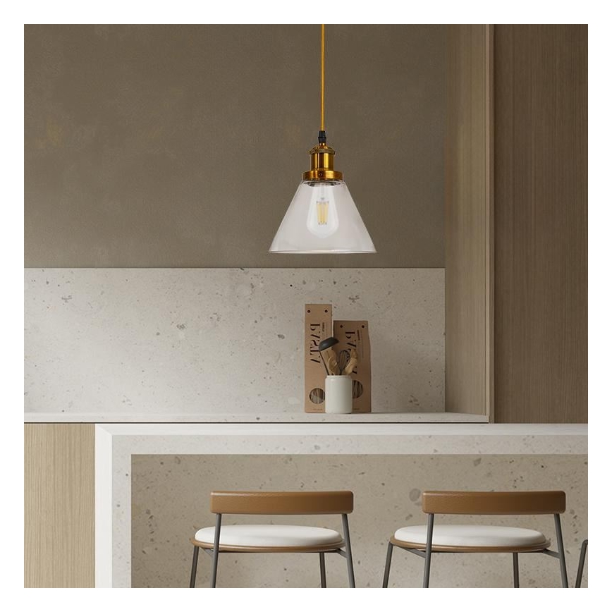 Lampadario a sospensione con filo 1xE27/60W/230V diametro 18,5 cm
